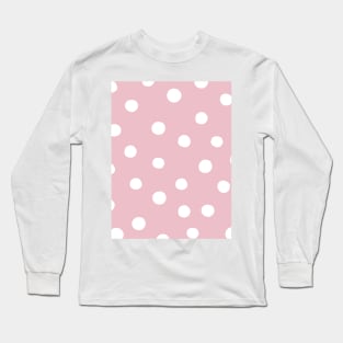 Random dots - pink Long Sleeve T-Shirt